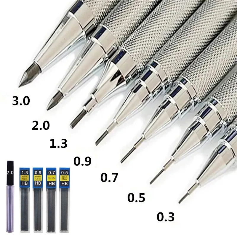 Mechanical Pencil Lead - Crayon mécanique en métal 0.3 0.5