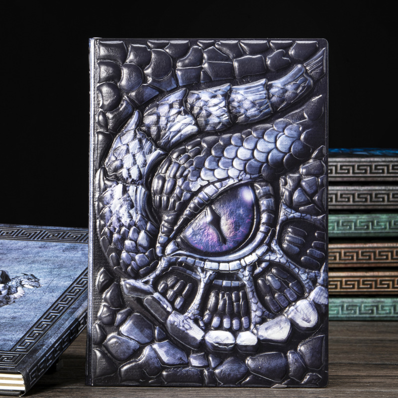 Journal Leather Hardcover - Carnet A5 à motifs 3D en