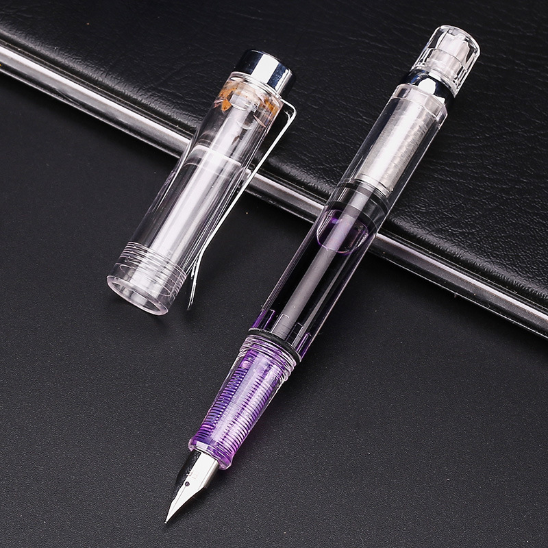 Office Stationery Supply Business - Stylo plume à piston 9 couleurs,