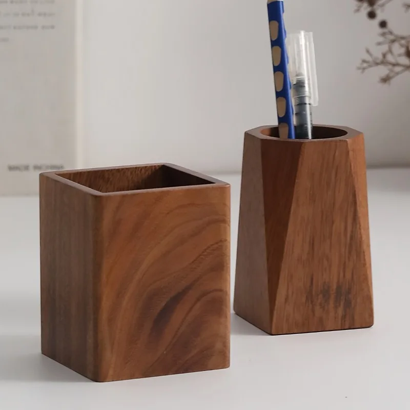 Porte-stylos en bois, un cylin - Stationery And Office Supply Stores avis et prix