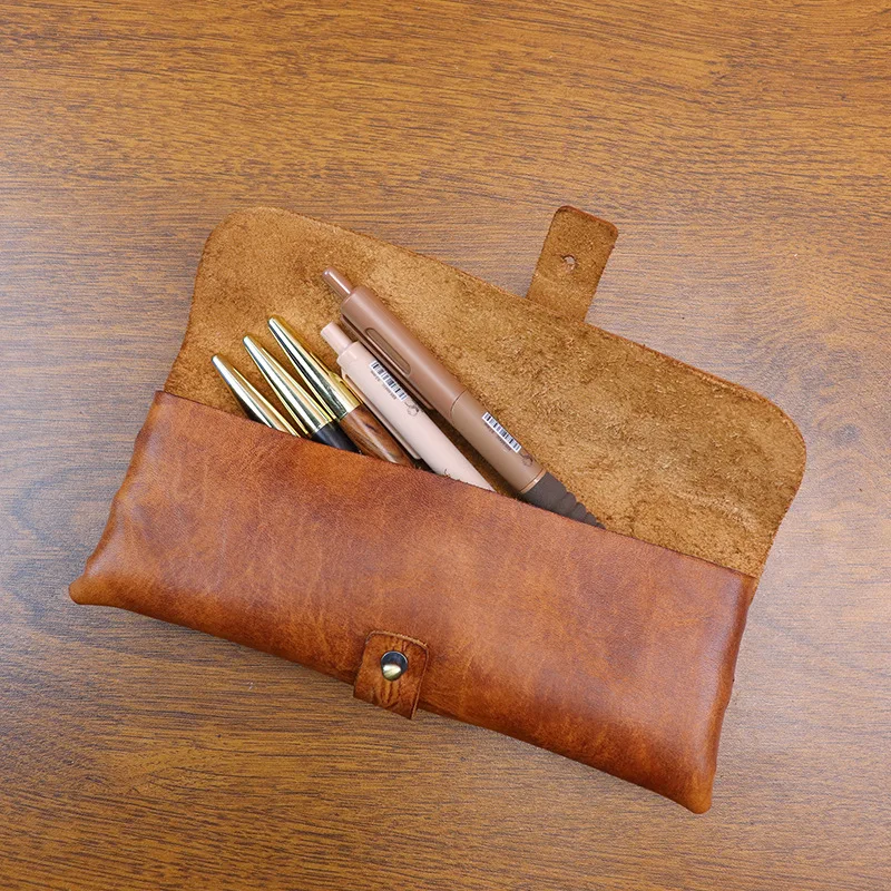 Ins Retro Trousse à Crayons en - Tan Stationery & Office Supply avis et prix