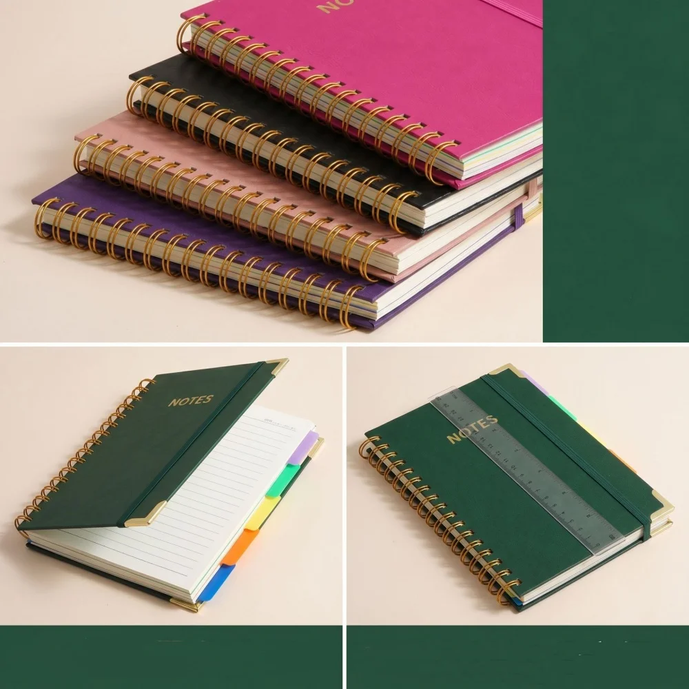 Cahier à spirale A5 relié, 300 - Journal Leather Hardcover avis et prix