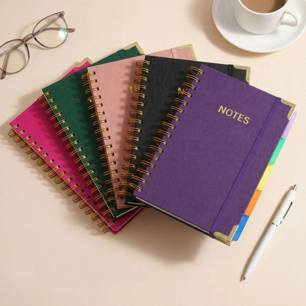 Cahier à spirale A5 relié, 300 - Journal Leather Hardcover avis et prix
